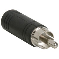 1/4" Mono Jack To RCA Plug Adapter